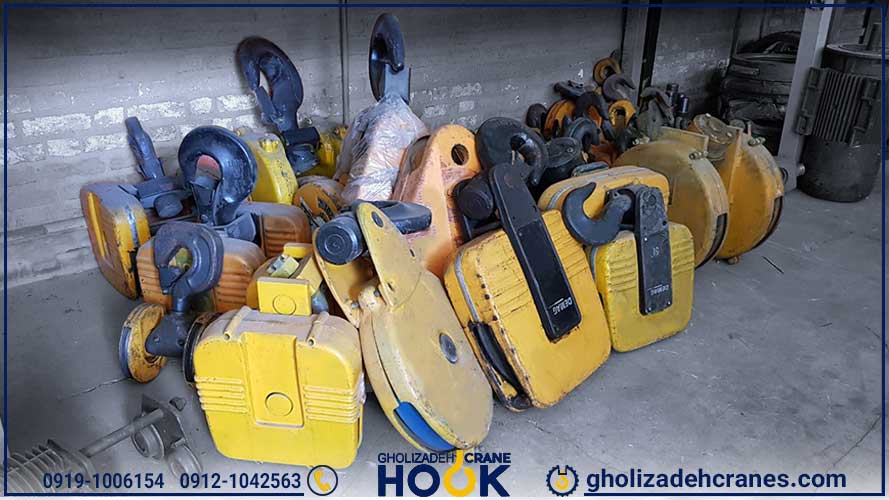 قطعات یدکی جرثقیل سقفی + روش نگهداری