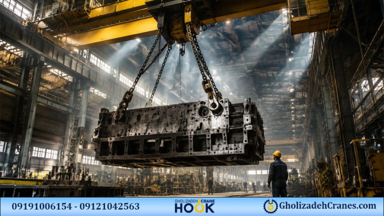 محاسبات مهندسی برای تعیین تناژ جرثقیل سقفی صنعتی