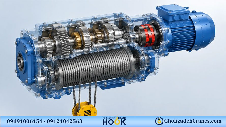 بررسی علت داغ کردن و لرزش موتور جرثقیل سقفی