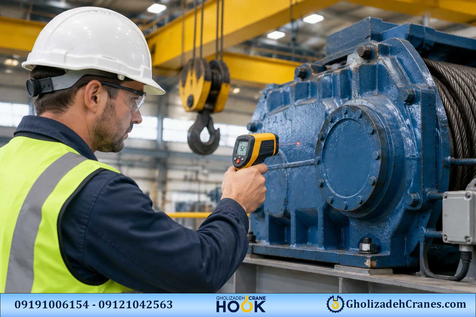 مراحل عیب یابی گام به گام موتور جرثقیل سقفی