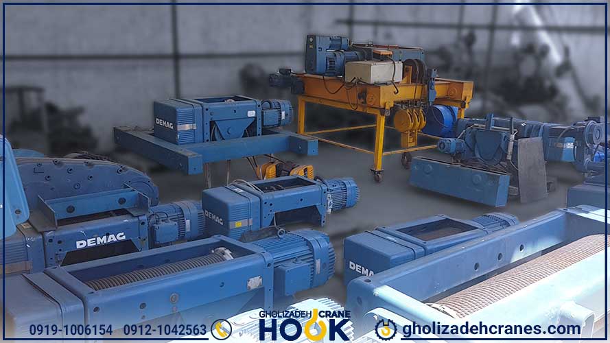 مشخصات فنی جرثقیل سقفی برقی دماگ DH400 + DH200 + DH420